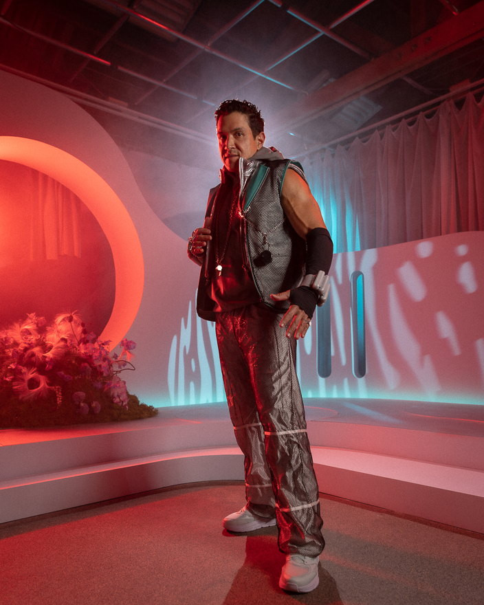 An instructor on the set of Balacize, photographed by Chris Olfers