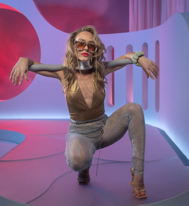 An instructor on the set of Balacize, photographed by Chris Olfers