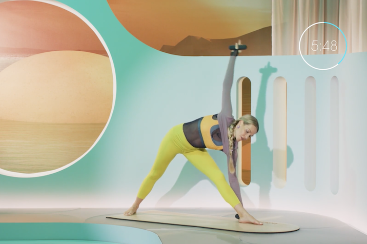 A still from the Balacize series of workout VOD content