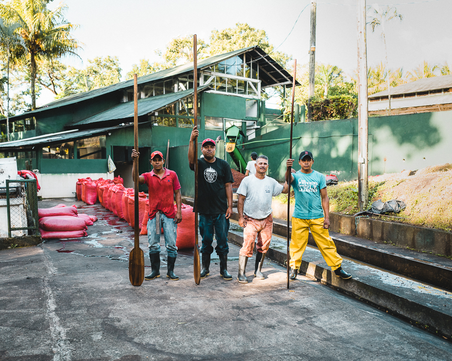 Coffee bean washers at the Fara Coffee farm in Matagalpa, Nicaragua