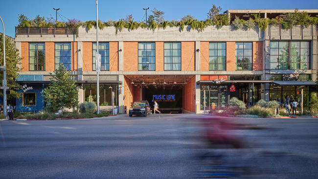 Exterior photograph of the Music Lane development in Austin, TX