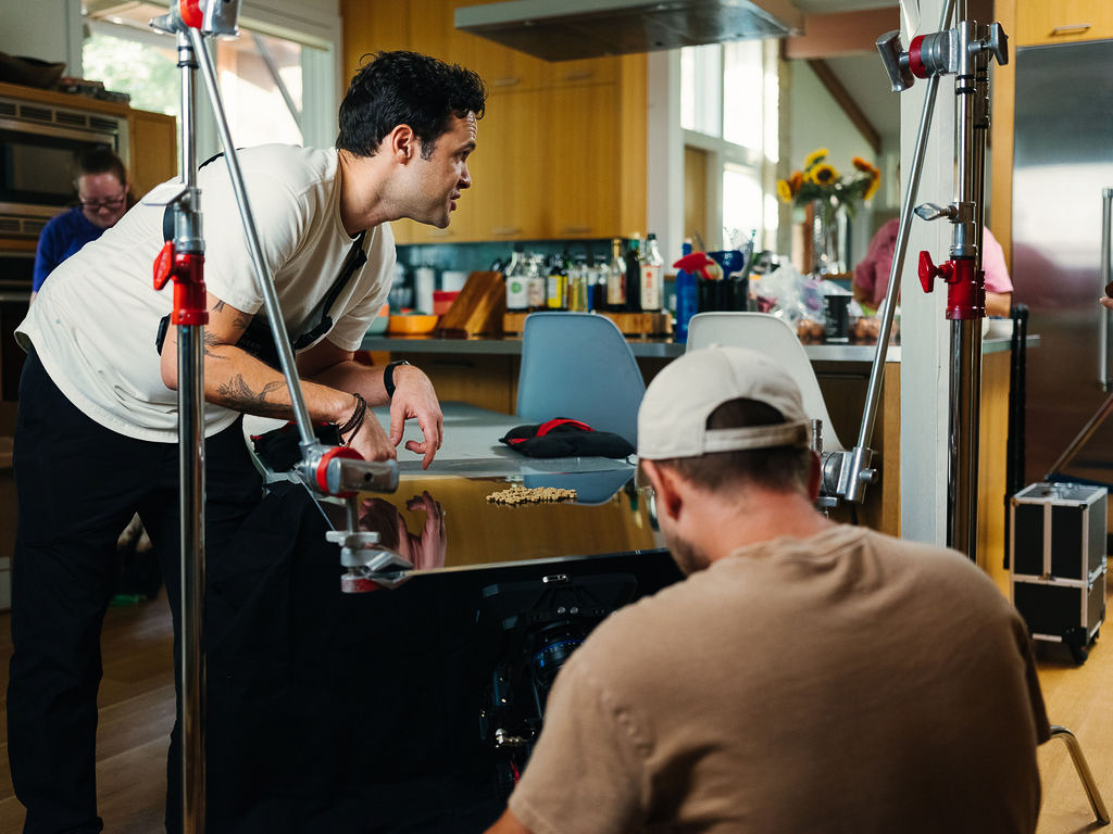 A behind-the-scenes look at an Ollie Superbowl commercial