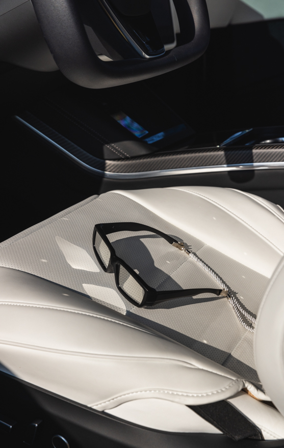 Eclipse glasses staged for Turo's eclipse promotional shoot
