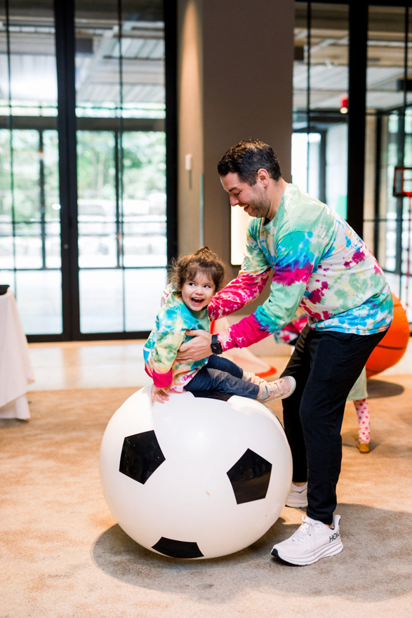 Kids playing at the Once Upon a Farm Oat Bar launch event in NYC