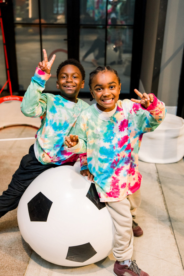 Kids playing at the Once Upon a Farm Oat Bar launch event in NYC