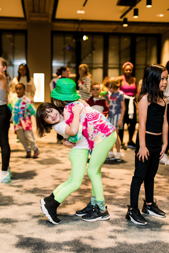 Kids playing at the Once Upon a Farm Oat Bar launch event in NYC