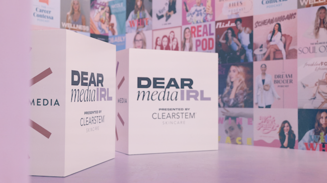 An activation at the Dear Media IRL summit in Austin Texas