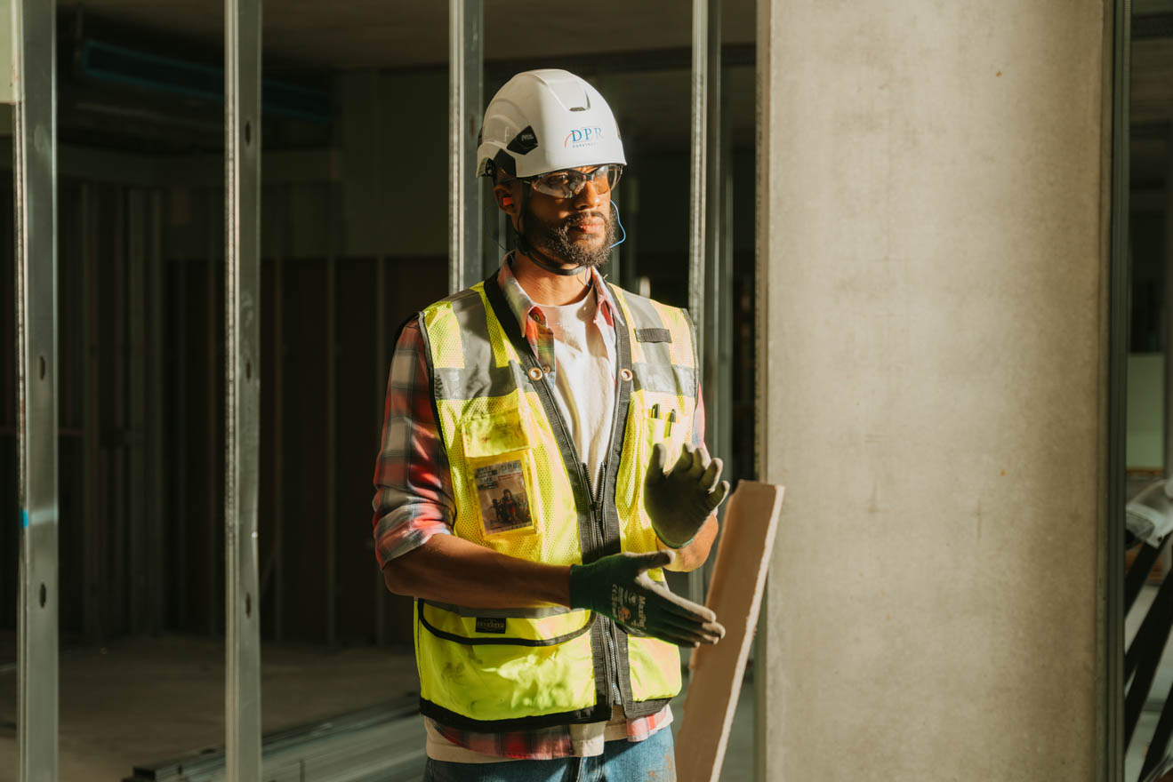 A DPR Construction worker