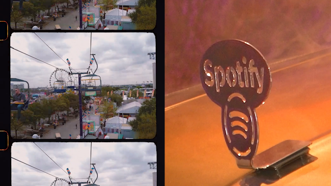 Frames from TSI's coverage of Spotify's HLSR activation