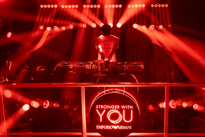 Emporio Armani Stronger With You fragrance launch in Venice Beach