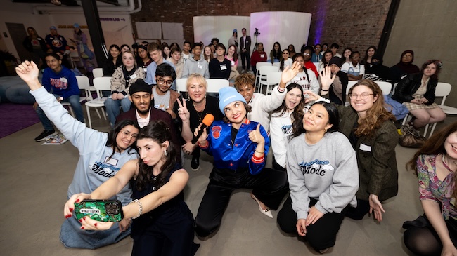Half the Story crew at the Teen Tech Council event
