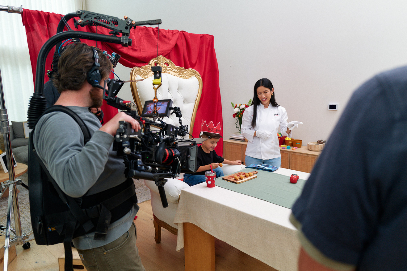 Behind the scenes on a TSI Heinz Simply Ketchup video production