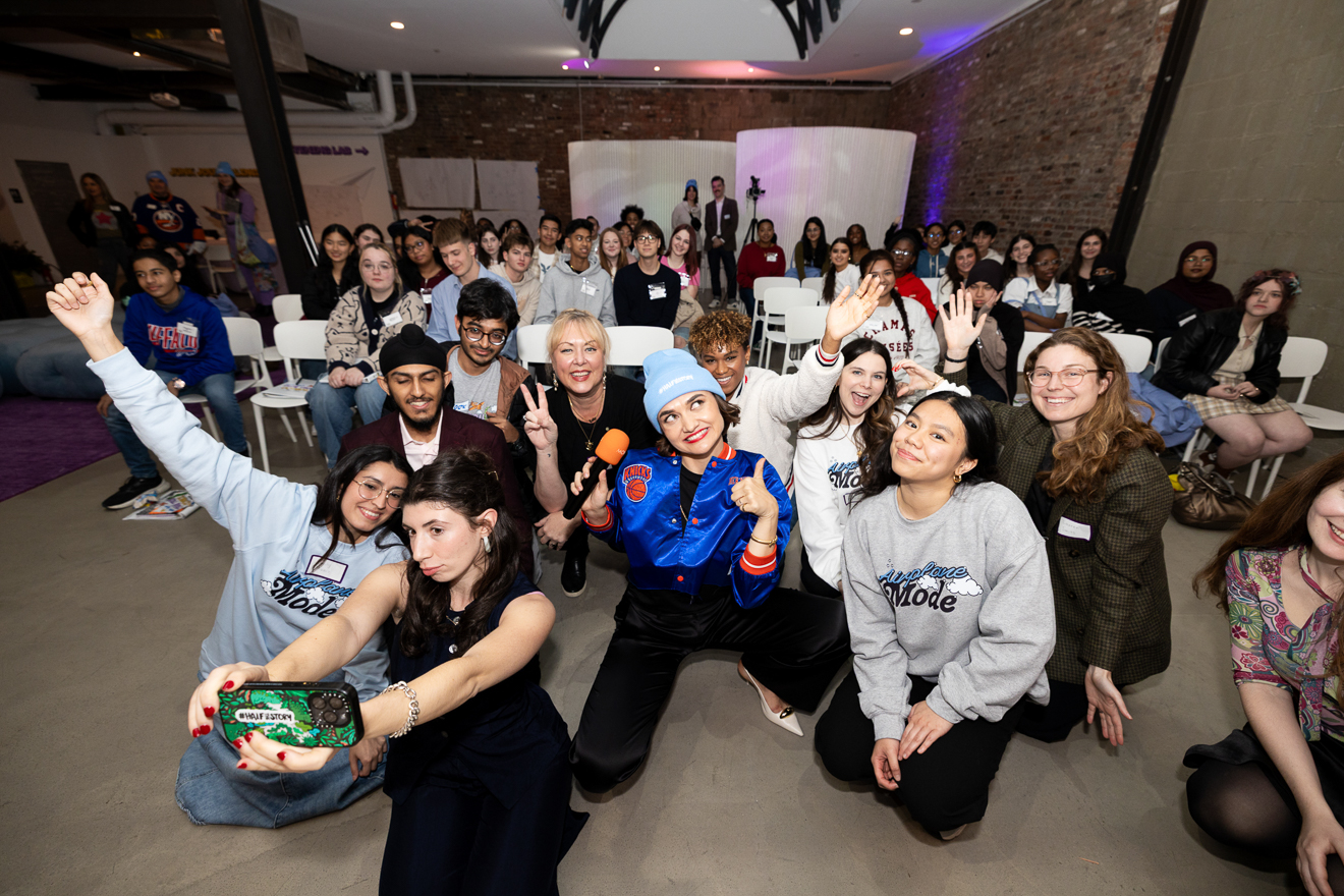 Teen leaders at the HalfTheStory digital wellness event