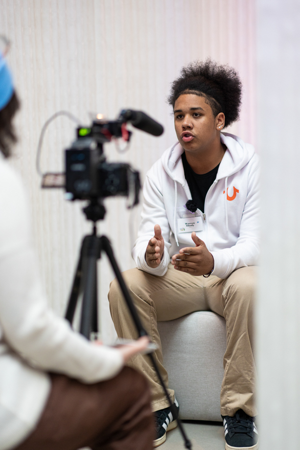 Teen leaders at the HalfTheStory digital wellness event